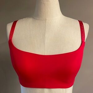 NWT VICTORIA SECRET Balconet double lined bra / metallic logo on straps 32DDD